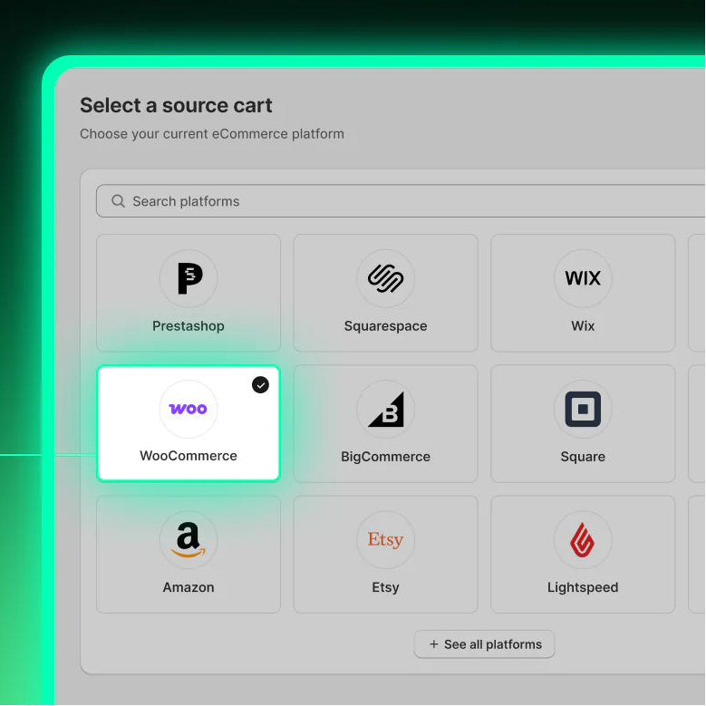 Shopify migration with storefront performance
