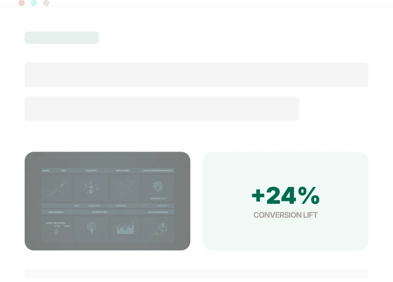 Premium Shopify article layout mockup used in the editorial CRO framework