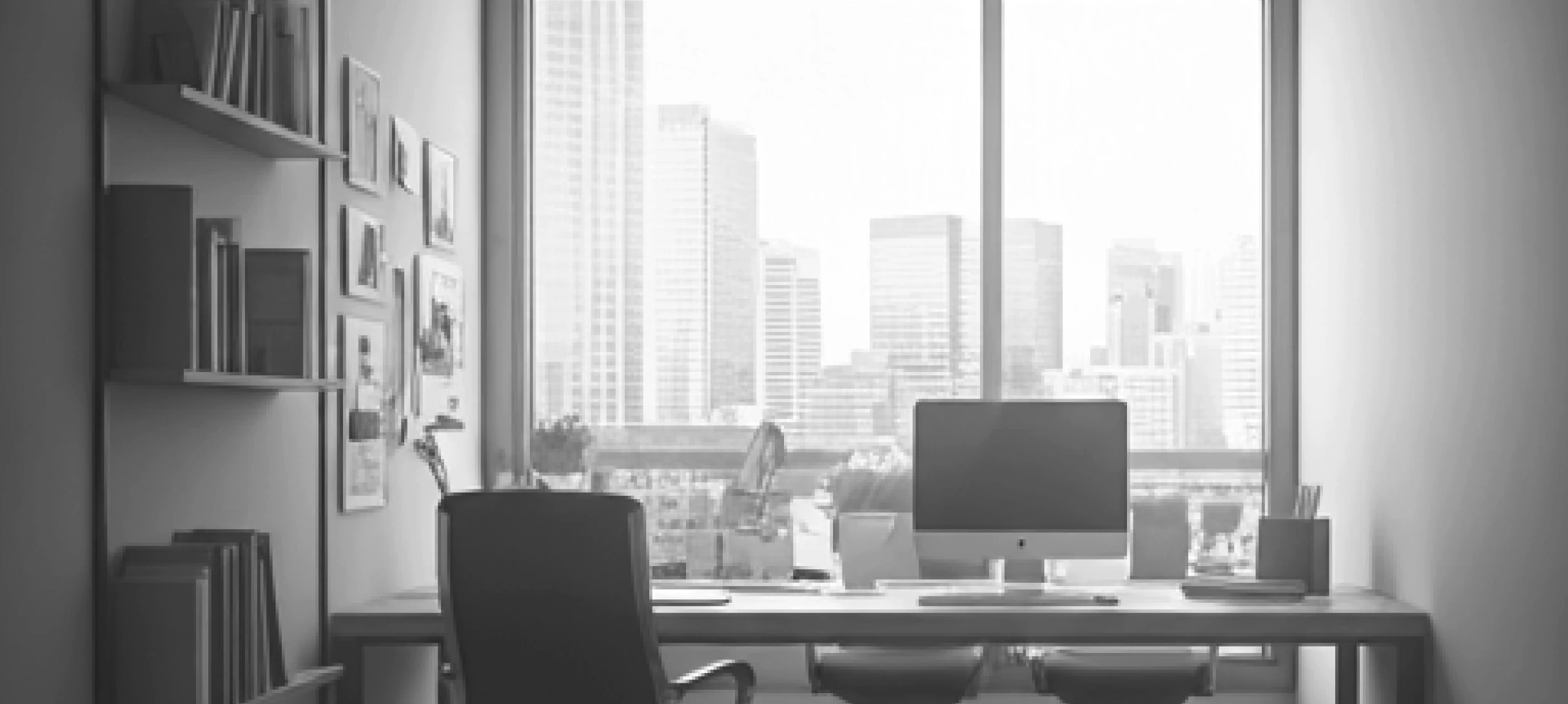 Geocommerce Shopify specialist workspace overlooking a city skyline
