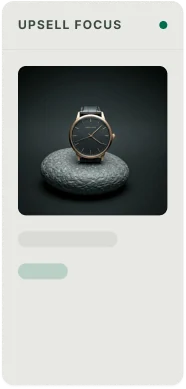 Upsell-focused merchandising module