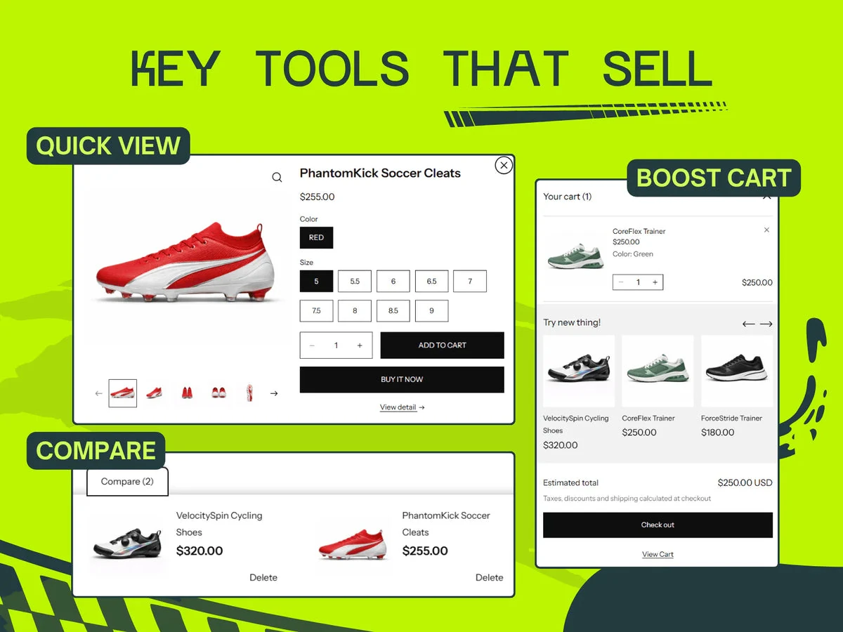 Modular Shopify storefront sections built for conversion