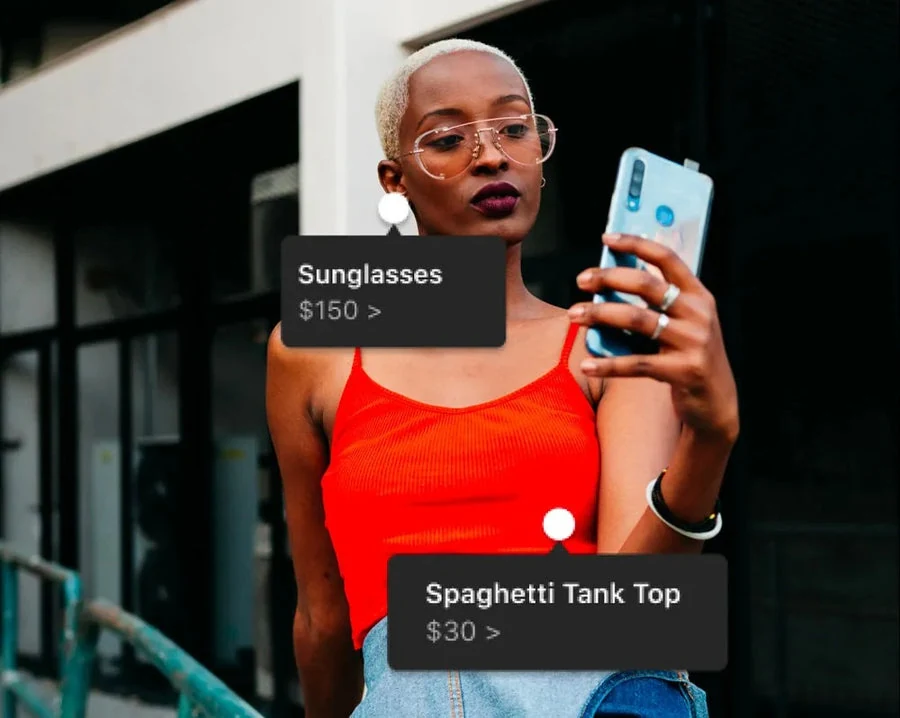 Geocommerce strategist reviewing a Shopify storefront on mobile